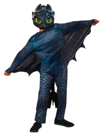 TOOTHLESS NIGHT FURY DELUXE COSTUME, CHILD - Back