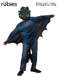 TOOTHLESS NIGHT FURY DELUXE COSTUME, CHILD - Front