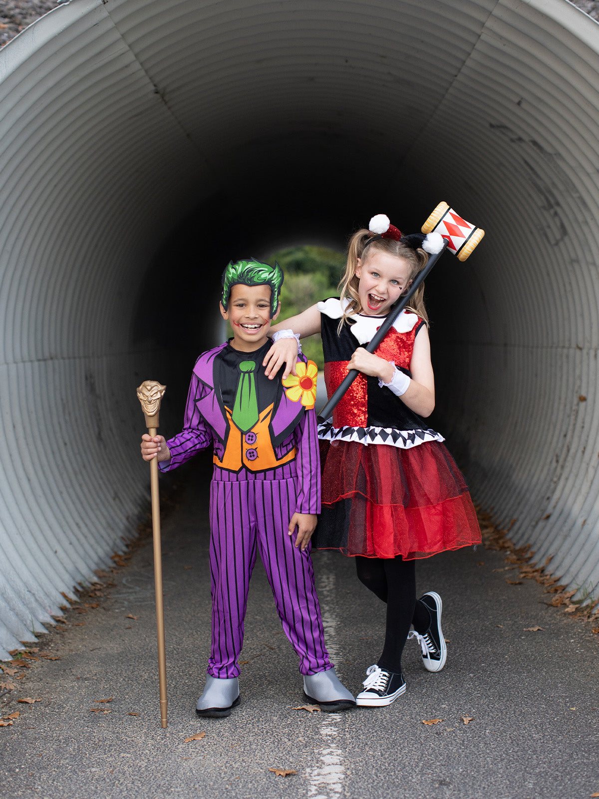 HARLEY QUINN DELUXE TUTU COSTUME, CHILD