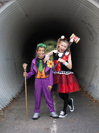 HARLEY QUINN DELUXE TUTU COSTUME, CHILD