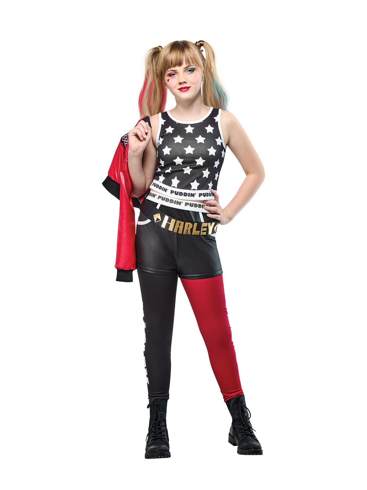 HARLEY QUINN DELUXE COSTUME, CHILD - Back