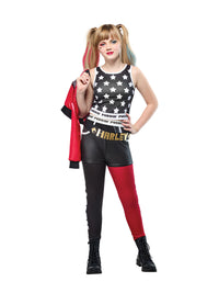 HARLEY QUINN DELUXE COSTUME, CHILD - Back