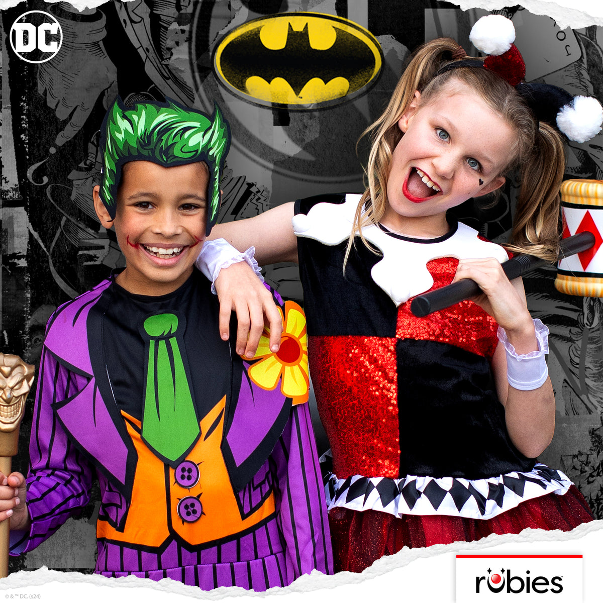 HARLEY QUINN DELUXE TUTU COSTUME, CHILD