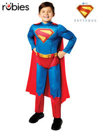 SUPERMAN DELUXE COSTUME (2025 MOVIE), CHILD - Front