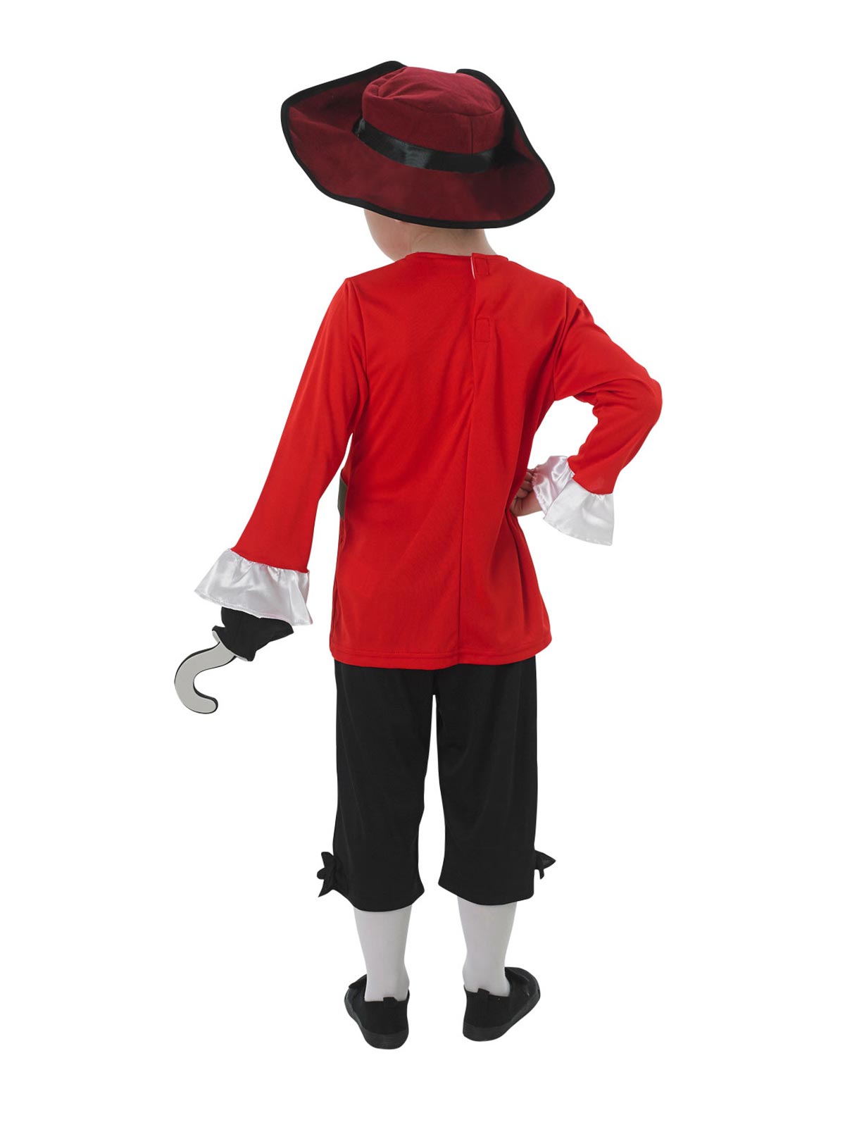 CAPTAIN HOOK DELUXE COSTUME, CHILD - Back