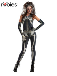SKELEE GIRL COSTUME, ADULT - STD - Front