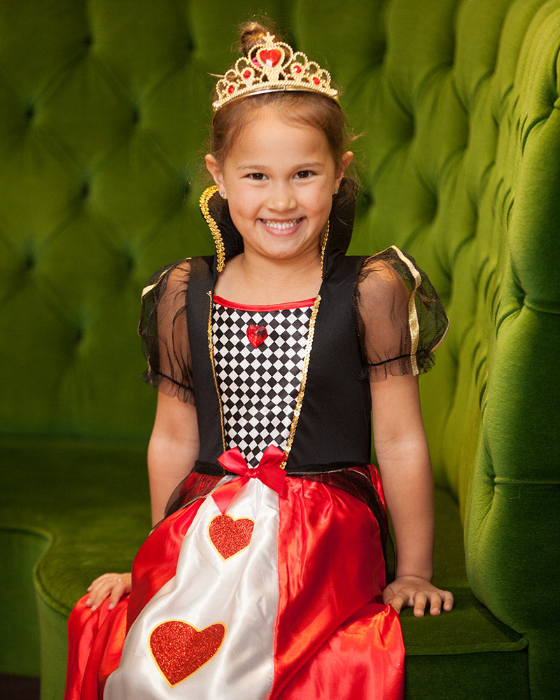 QUEEN OF HEARTS COSTUME, CHILD - Side