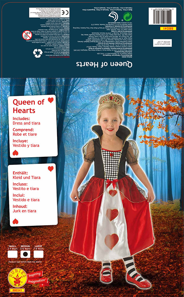 QUEEN OF HEARTS COSTUME, CHILD - Packaging