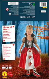 QUEEN OF HEARTS COSTUME, CHILD - Packaging