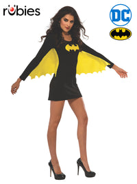 BATGIRL DRESS WITH WINGS, ADULT - Front