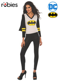 BATGIRL SPORTY T-SHIRT, ADULT - Front