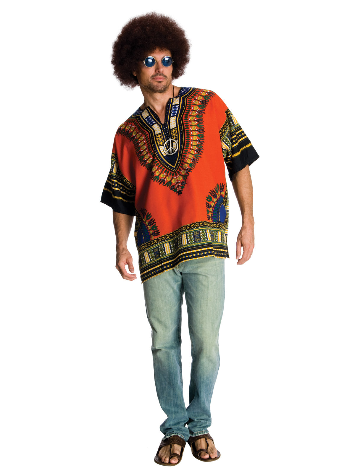 HIPPIE COSTUME, ADULT - Back