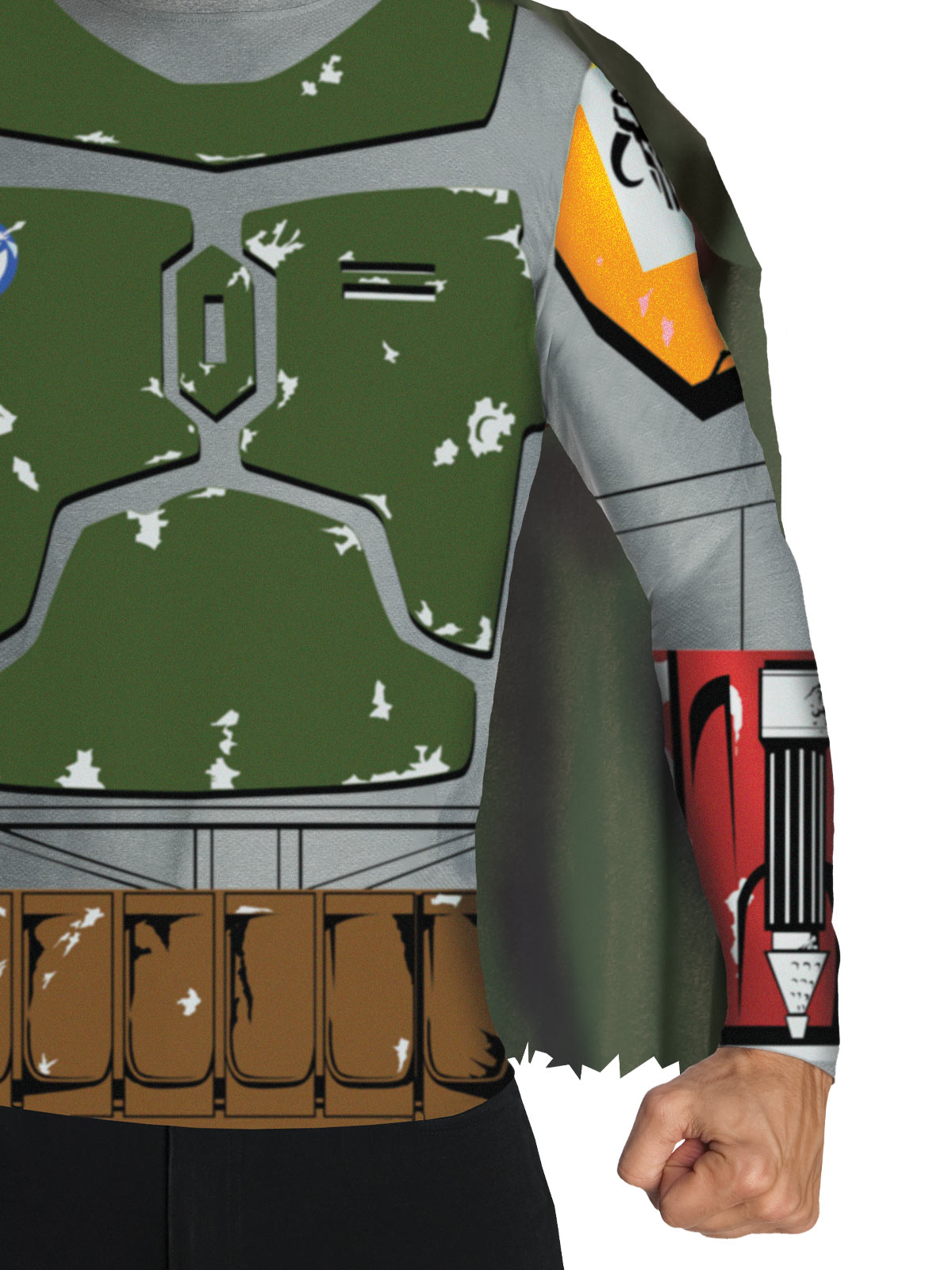 BOBA FETT COSTUME TOP, ADULT - Side