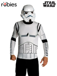 STORMTROOPER CLASSIC COSTUME TOP &amp; MASK, ADULT - Front