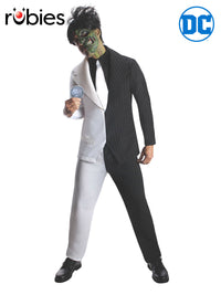 TWO FACE DELUXE COSTUME, ADULT - Front