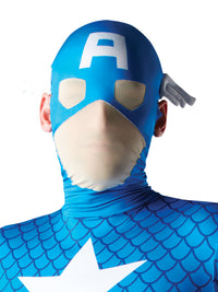 CAPTAIN AMERICA 2ND SKIN SUIT, ADULT - Back
