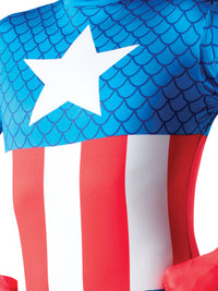 CAPTAIN AMERICA 2ND SKIN SUIT, ADULT - Side
