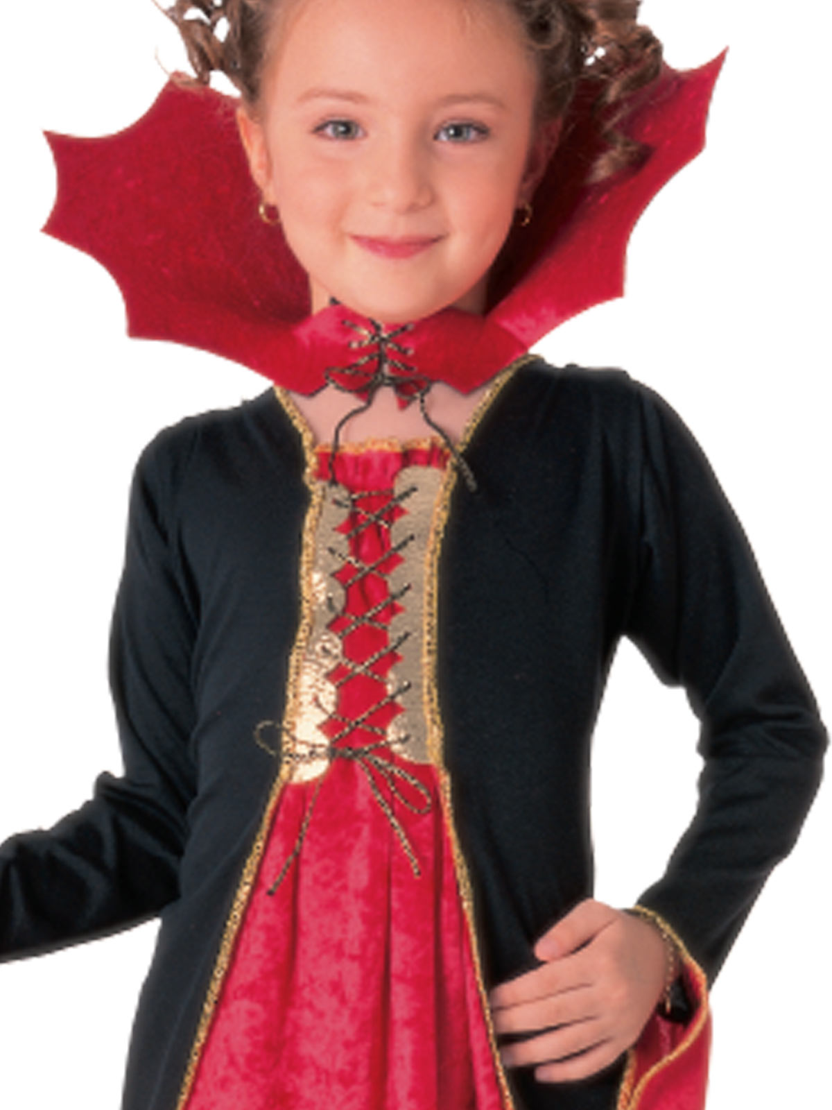GOTHIC VAMPIRESS CLASSIC COSTUME, CHILD - Back