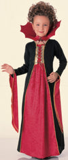 GOTHIC VAMPIRESS CLASSIC COSTUME, CHILD - Front