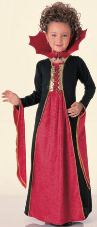 GOTHIC VAMPIRESS CLASSIC COSTUME, CHILD - Front