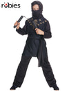 BLACK NINJA COSTUME, CHILD - 4-6 YRS - Front