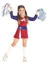 RETRO CHEERLEADER COSTUME, CHILD - Front