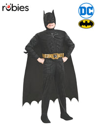 BATMAN DARK KNIGHT DELUXE COSTUME, CHILD - Front