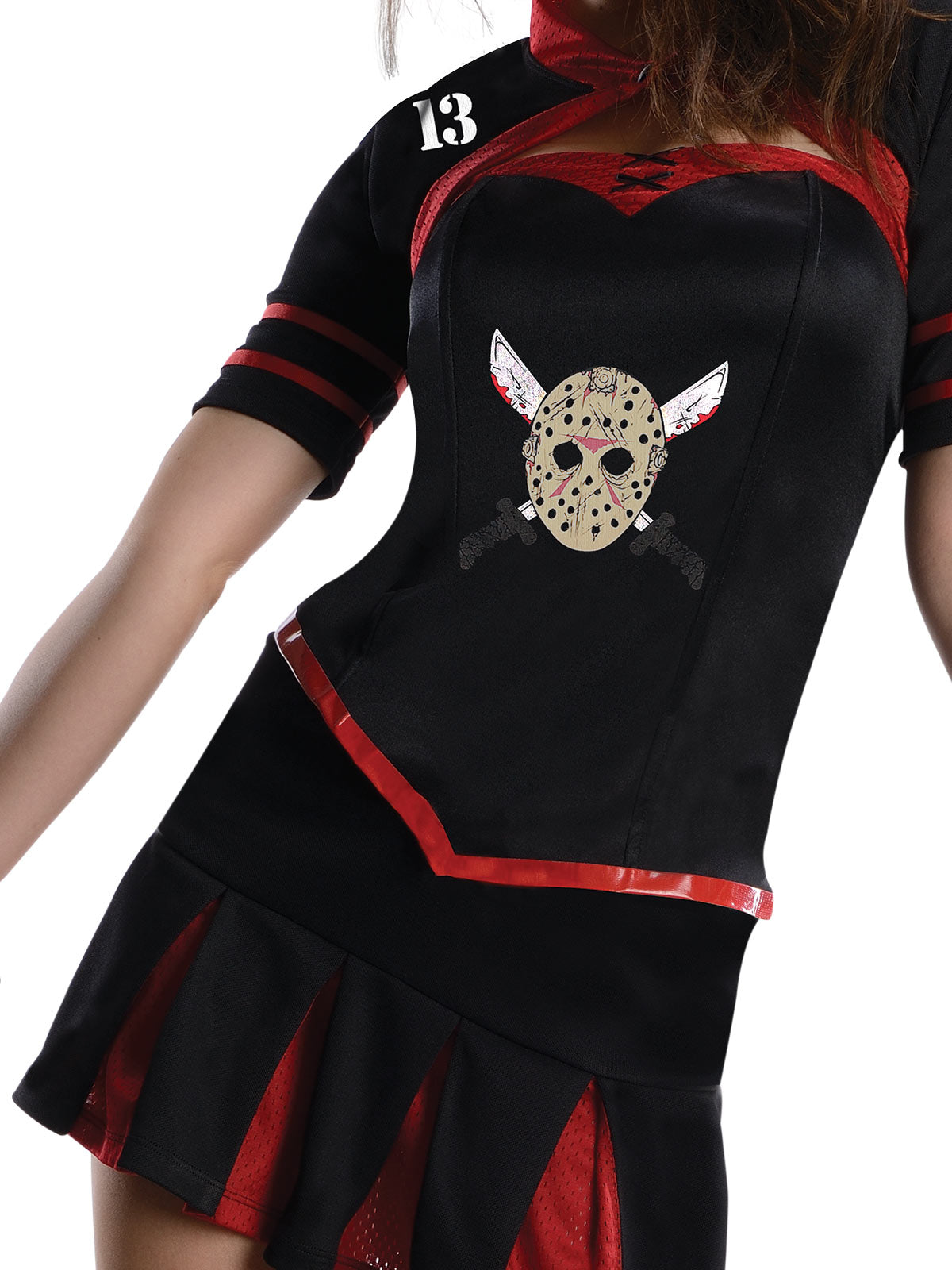 JASON CHEERLEADER SECRET WISHES CORSET COSTUME, ADULT - Back