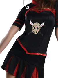 JASON CHEERLEADER SECRET WISHES CORSET COSTUME, ADULT - Back