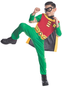 ROBIN CLASSIC TEEN TITAN COSTUME, CHILD - Front