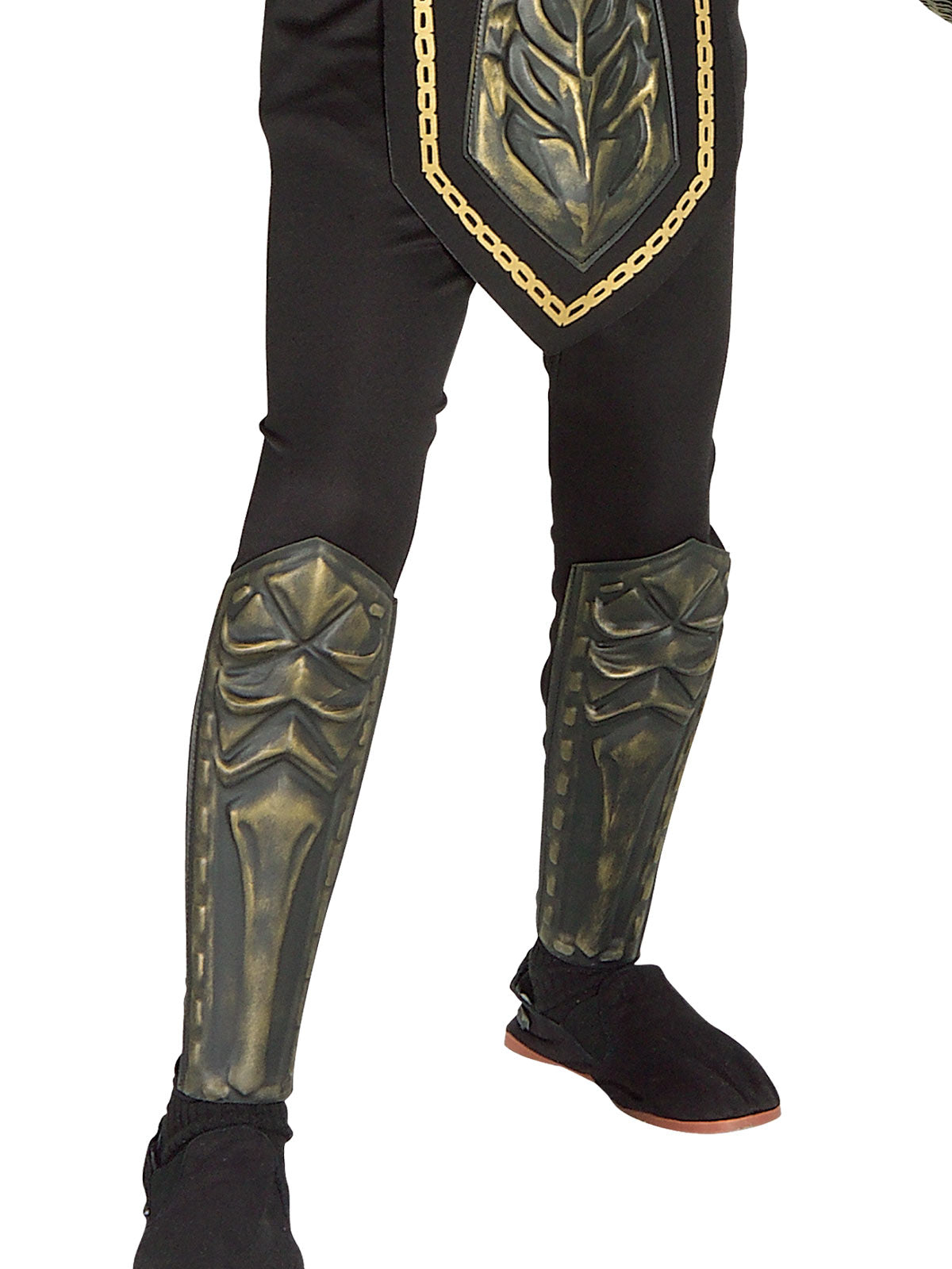 GOLD DRAGON NINJA WARRIOR DELUXE COSTUME, CHILD - Side