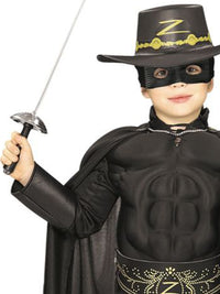 ZORRO DELUXE COSTUME, CHILD - Back