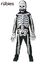 SKELETON GLOW IN THE DARK COSTUME, CHILD - Front