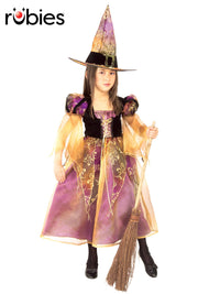 LONG ELEGANT WITCH DELUXE COSTUME, TODDLER/CHILD - Front