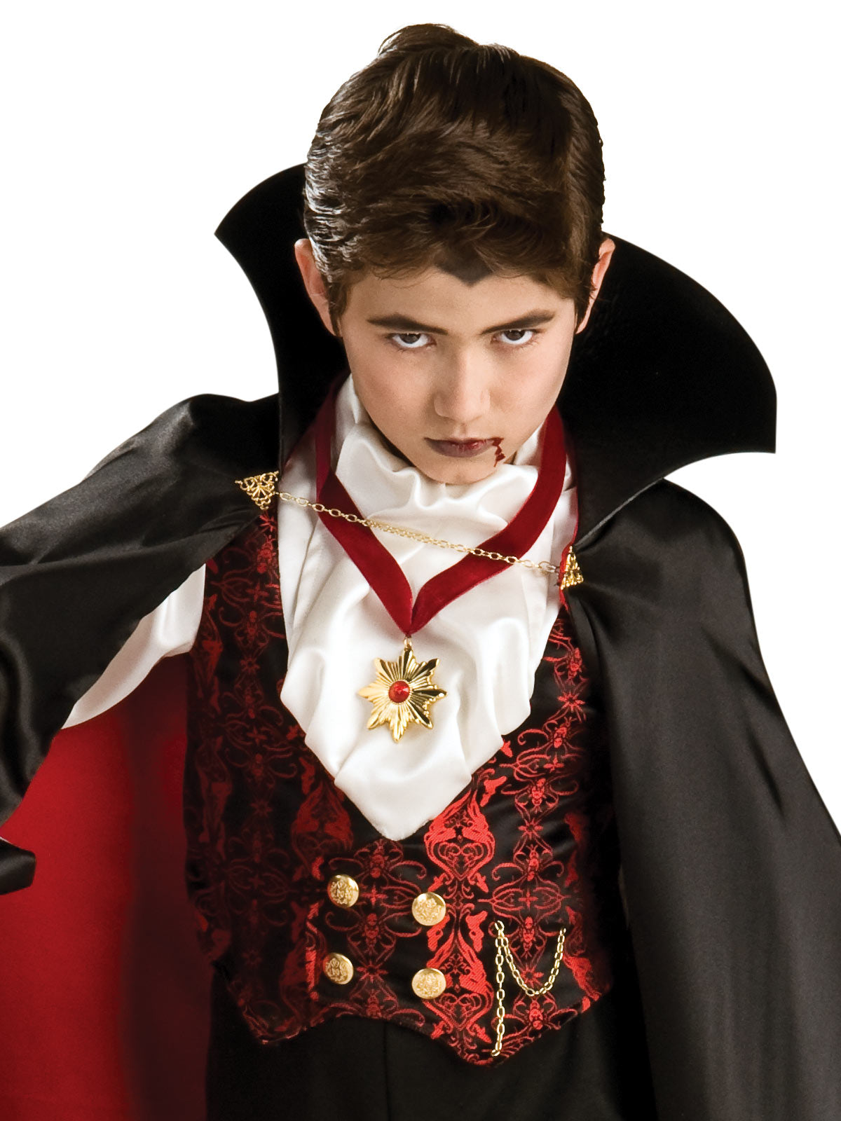TRANSYLVANIAN VAMPIRE COSTUME, CHILD - Back