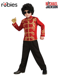 MICHAEL JACKSON RED MILITARY JACKET, CHILD - Front