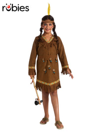 NATIVE AMERICAN GIRL COSTUME, CHILD - Front