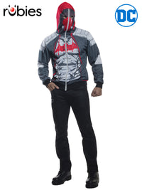 RED HOOD ARKHAM HOODIE, ADULT - Front