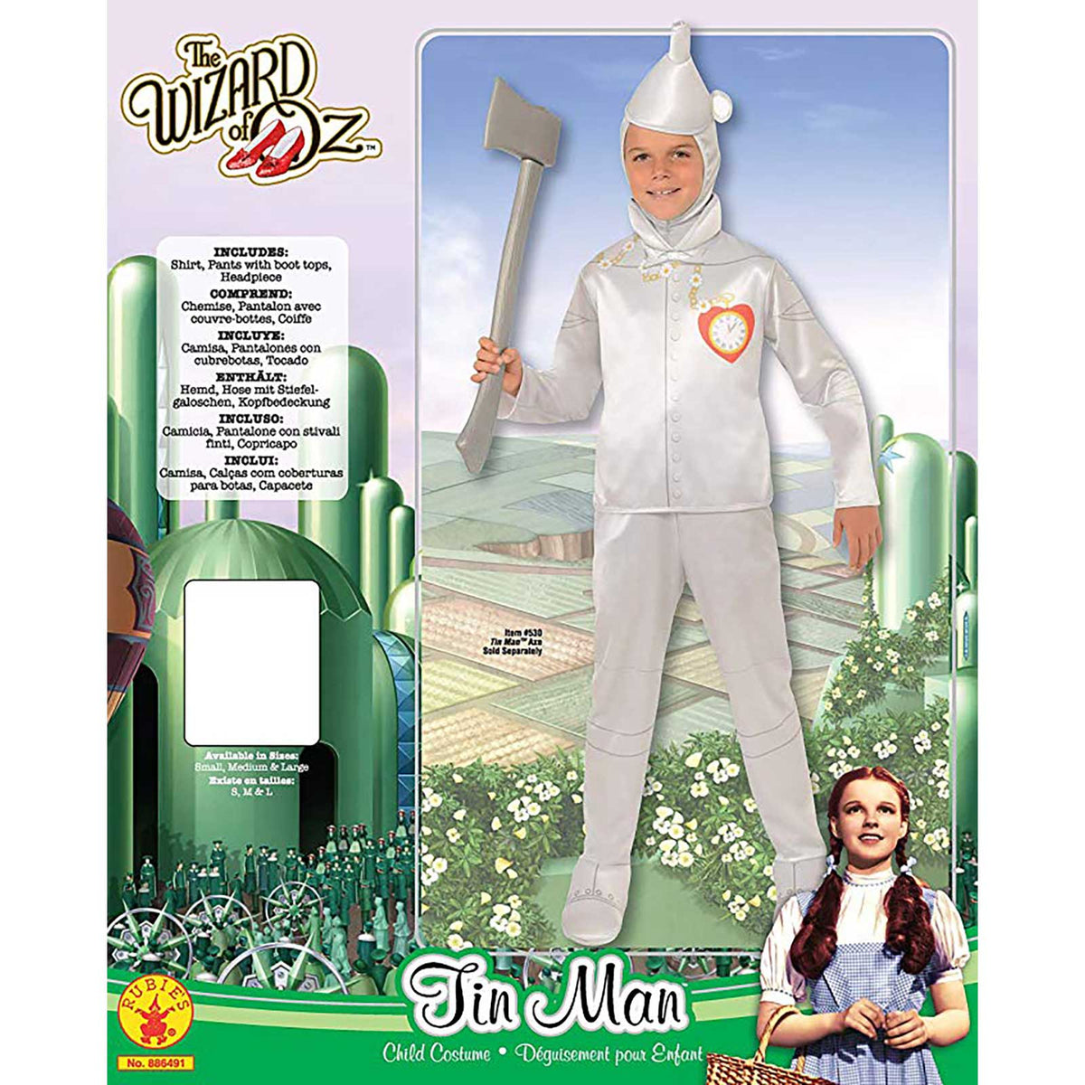 TIN MAN DELUXE COSTUME, CHILD - Packaging
