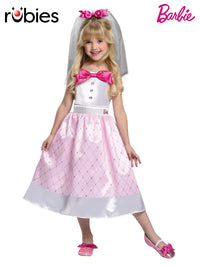 BARBIE BRIDE COSTUME, CHILD - Front