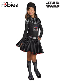 DARTH VADER DRESS COSTUME, CHILD - Front