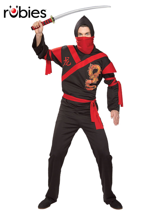 DRAGON NINJA WARRIOR COSTUME, ADULT - STD - Front