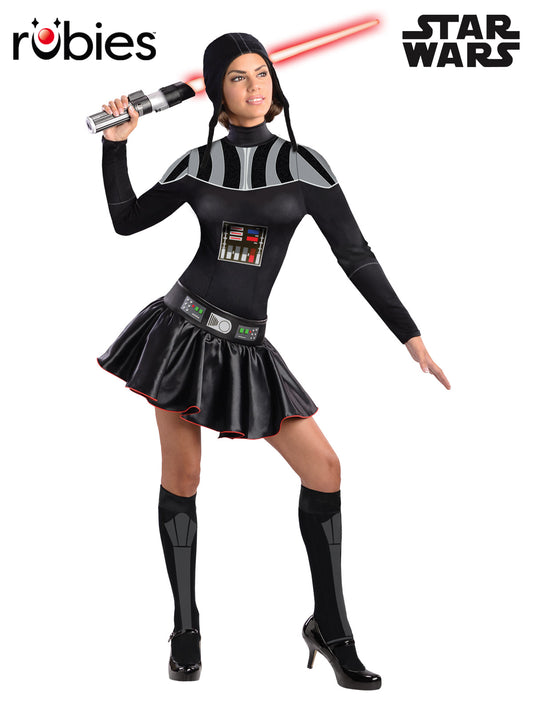 DARTH VADER FEMALE COSTUME, ADULT - Front