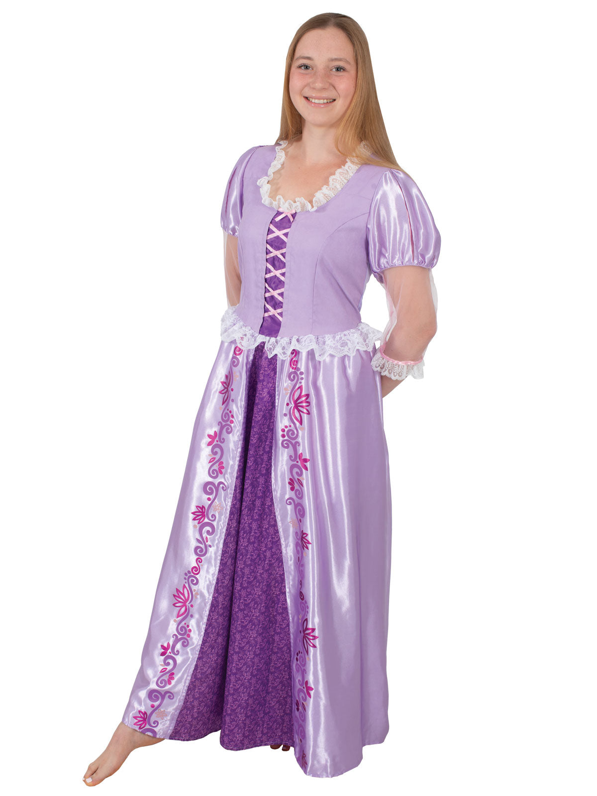 RAPUNZEL DELUXE COSTUME, ADULT - Side
