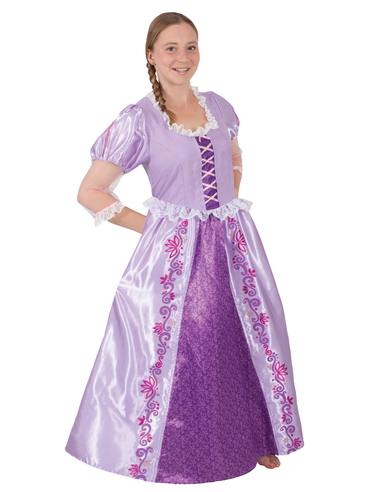 RAPUNZEL DELUXE COSTUME, ADULT - Packaging