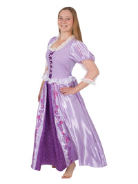 RAPUNZEL DELUXE COSTUME, ADULT - Back