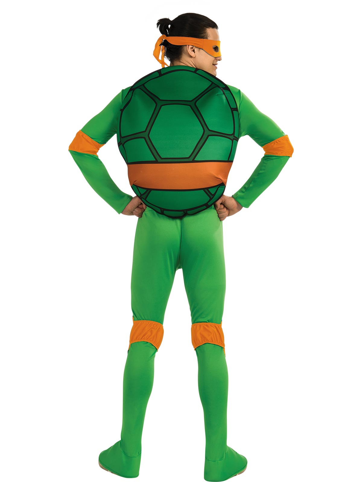 TMNT MICHELANGELO COSTUME, ADULT - Back