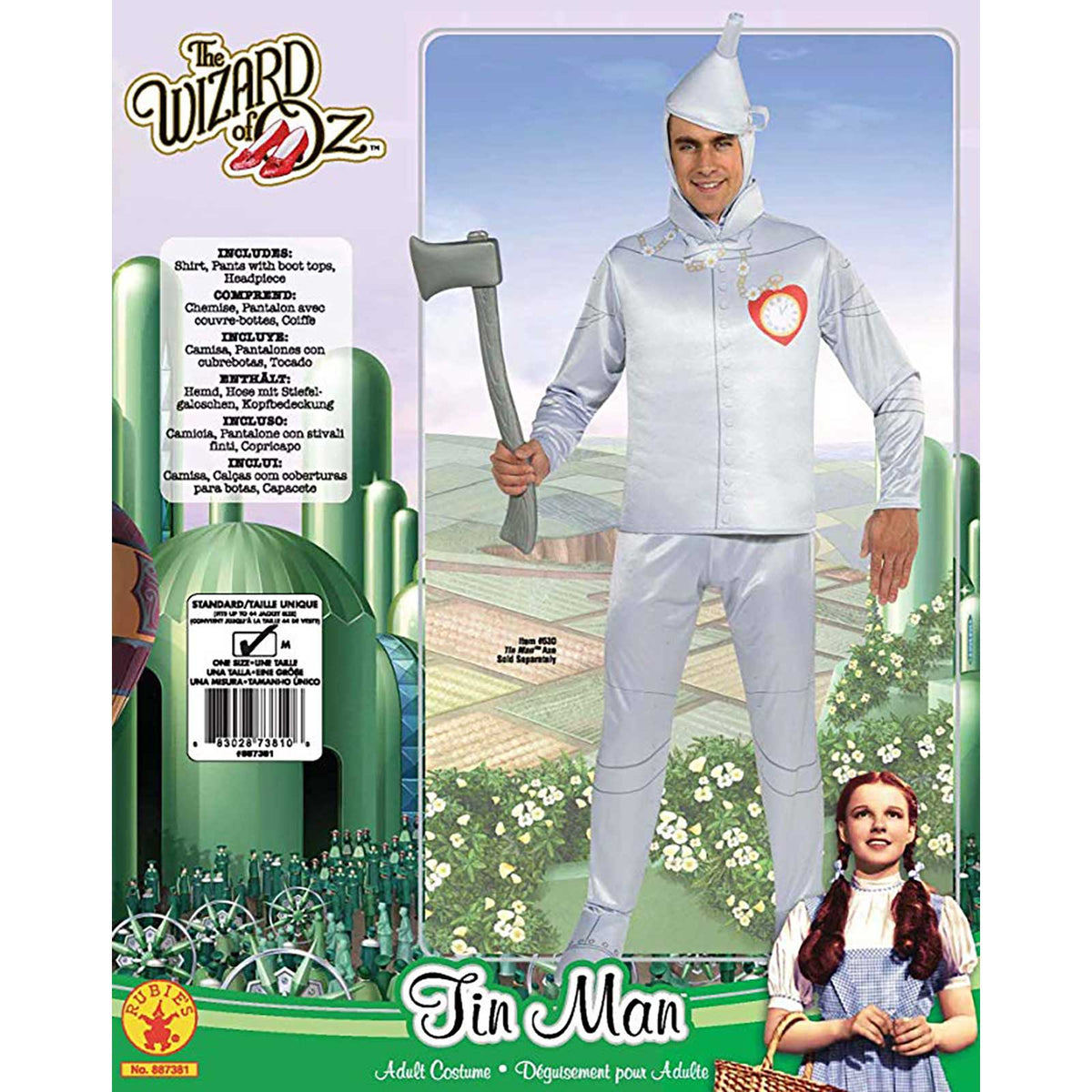 TIN MAN DELUXE COSTUME, ADULT - STD - Side