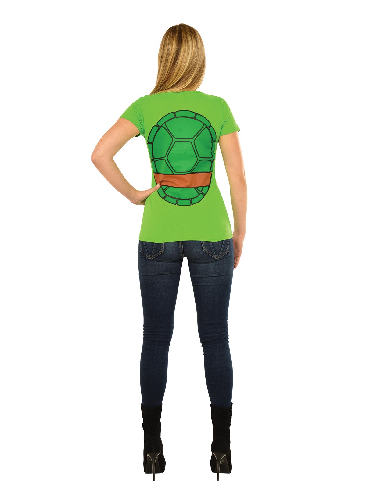 TMNT MICHELANGELO LADIES TEE, ADULT - Back
