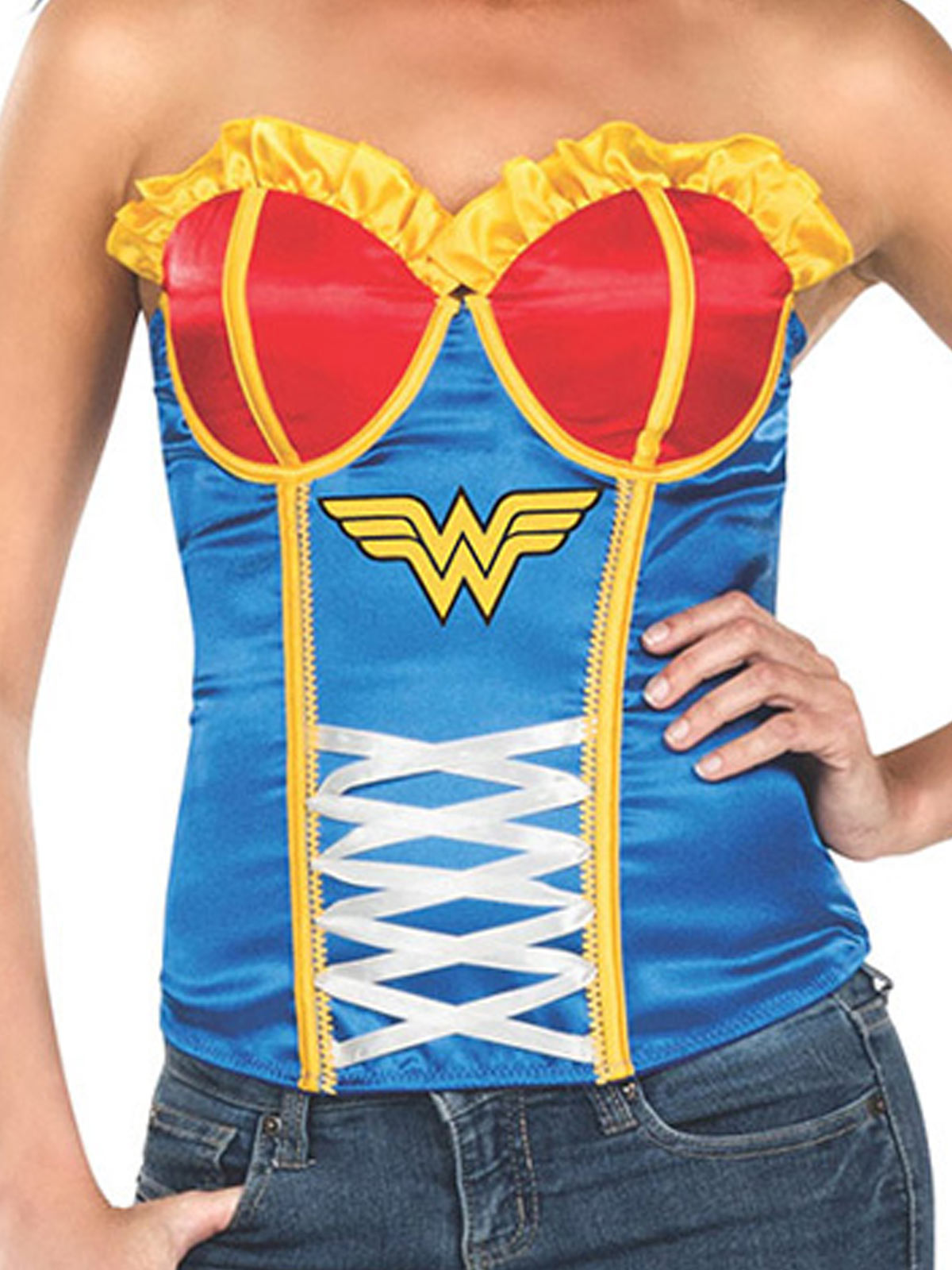 WONDER WOMAN CORSET, ADULT - Back